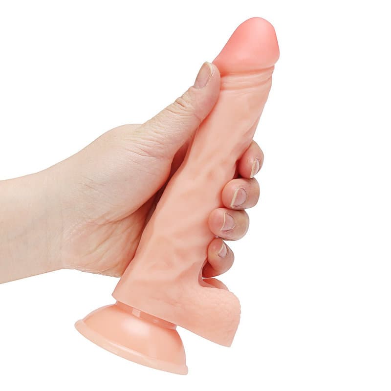20 Cm. Jaydon Ultra Gerçekçi Doku Vantuzlu Testisli Dildo